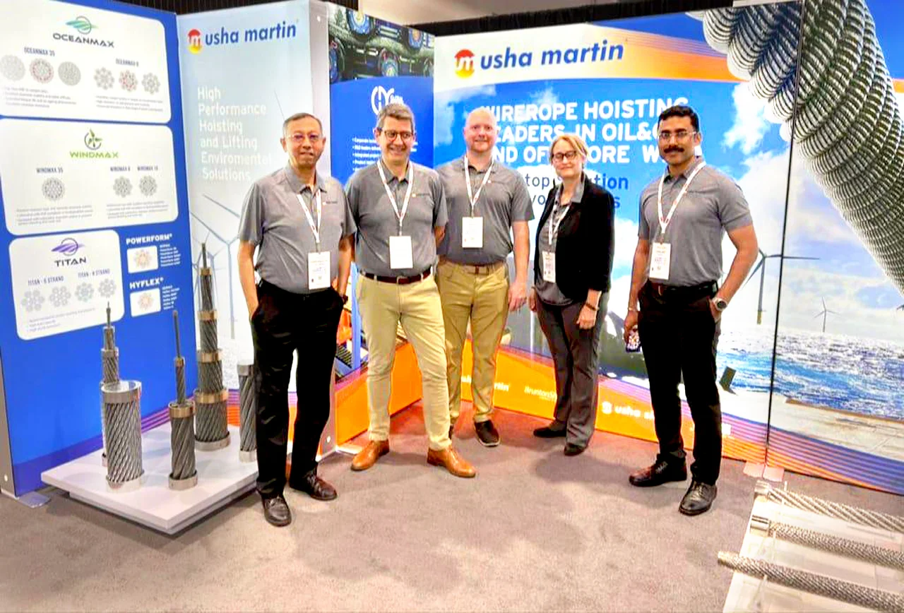 Usha Martin exhibited at the Offshore Technology Conference in the USA